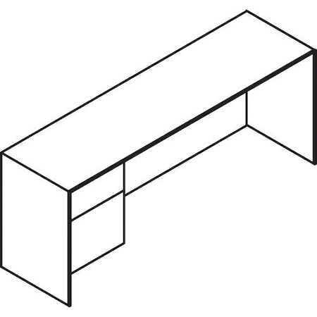 Groupe Lacasse Credenza, Straight Handle, 72inWx20inDx29-1/2inH, Niagara LAS71DLF2072SA